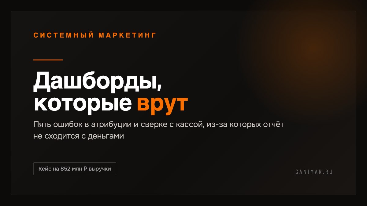 Обложка статьи: дашборды, которые врут